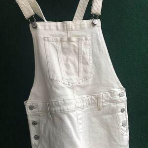 Old Navy White Denim Overall (shorts)